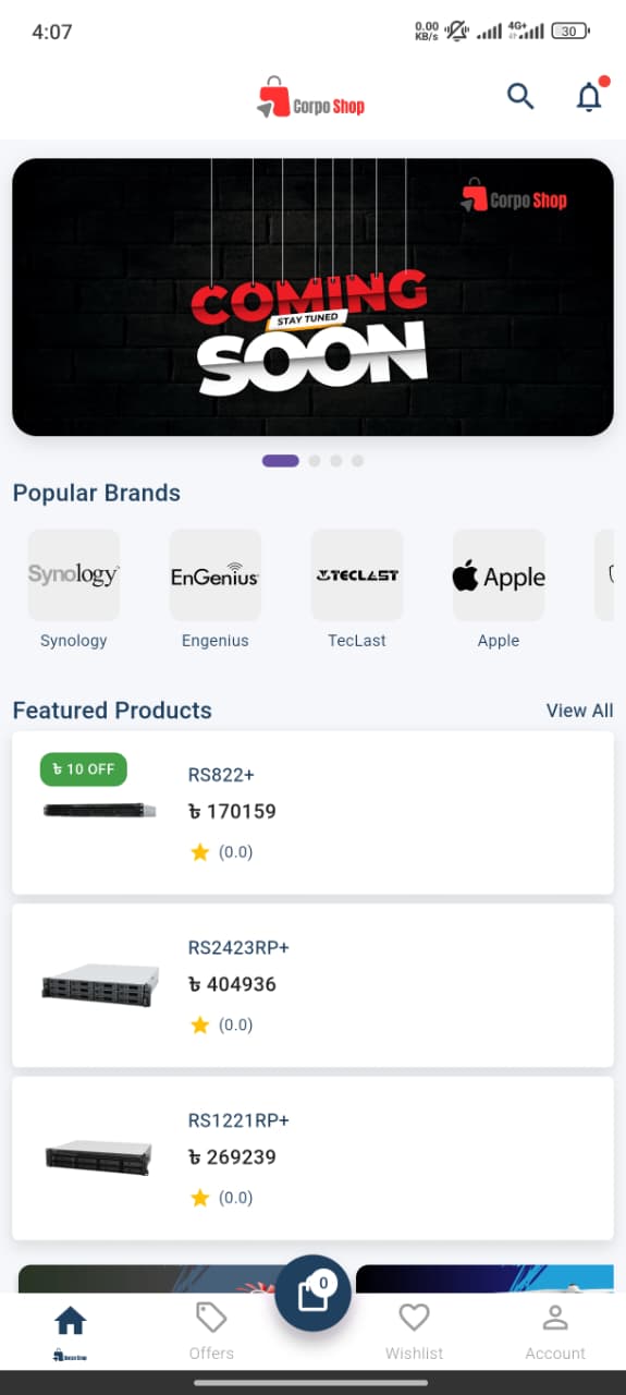 CorpoShop Mobile App